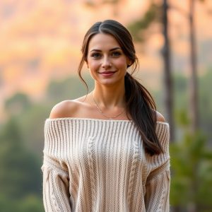 Off-Shoulder Sweater Dress