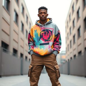 Oversized Hoodie With Cargo Pants