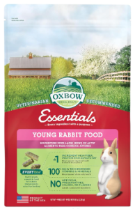 Oxbow Essentials Rabbit Food, Made with Oxbow Alfalfa Hay, Pet Food Pellets with Vitamins & Minerals, Small Animal Pet Products, Bunny Supplies, Made in USA, High Fiber, 5 lb. bag