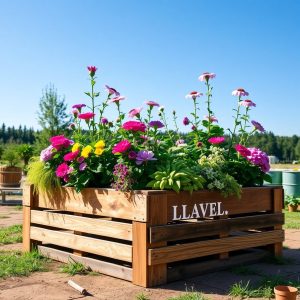 Recycled Container Garden Bed