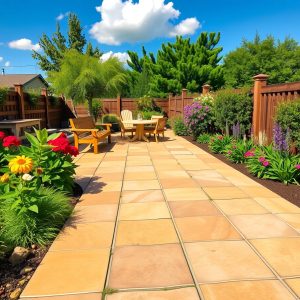 Sandstone Slab Patio