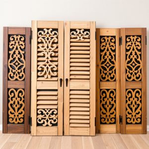 Shutters with Decorative Cutouts