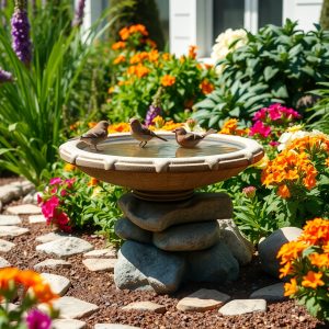 Stepping Stone Bird Bath
