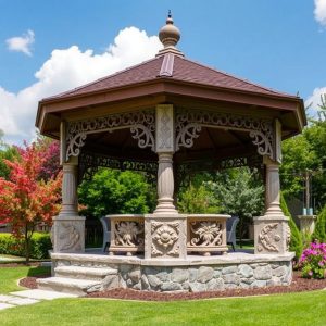 Stone Base Gazebo