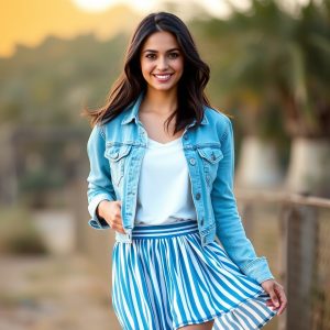 Style with a Light Blue Denim Jacket