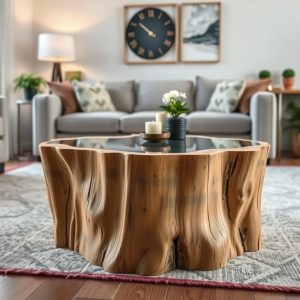 Tree Stump Coffee Table