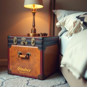 Vintage Suitcase Nightstand