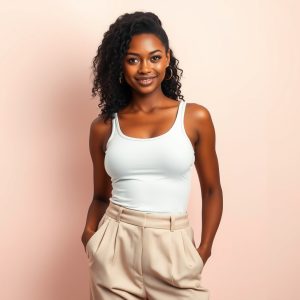 Wide-Leg Pants and Tank Top