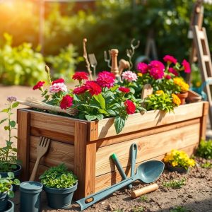 Wooden Raised Garden Bed