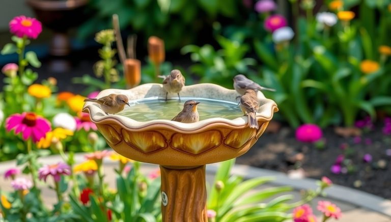 diy bird bath ideas