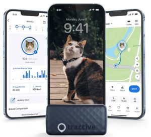 Tractive Smart Cat GPS Tracker Real-Time Location & Wellness Monitoring for Cats 6.5 lbs+ Territory & Location History Up to 5-Day Battery Breakaway Collar Included