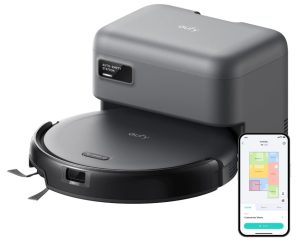 eufy C10 Robot Vacuum Self Emptying, 8 Weeks Hands Free, Advanced Smart Mapping with LiDAR Navigation, 2.85-Inch Slim Design, Powerful Suction, Edge Expansion Brush for Pet Hair