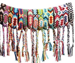 Hicarer 15 Pieces Nepal Style Friendship Bracelets Handmade Woven Bracelets Colorful Braided Wrap Bracelets for Women
