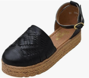 Macarena Collection Huarache Sandal Colorful Leather Mexican Style Color Tan 02