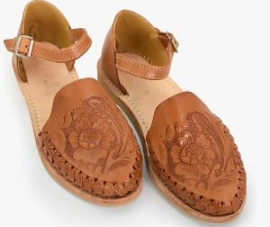 Macarena Collection Womens Shoes Leather Sandals Ankle for Women | Huarache Handmade Mexican Sandals Women | Comfortable & Stylish Womens Sandals 911
